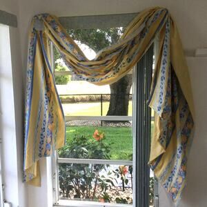 Vintage Discontinued Croscill Fiesta Curtain Swags set of 2 160x42